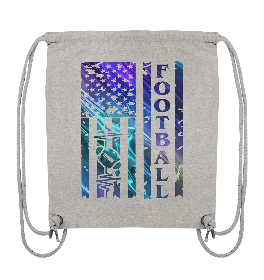 USA Football Flag  - Organic Gym-Bag
