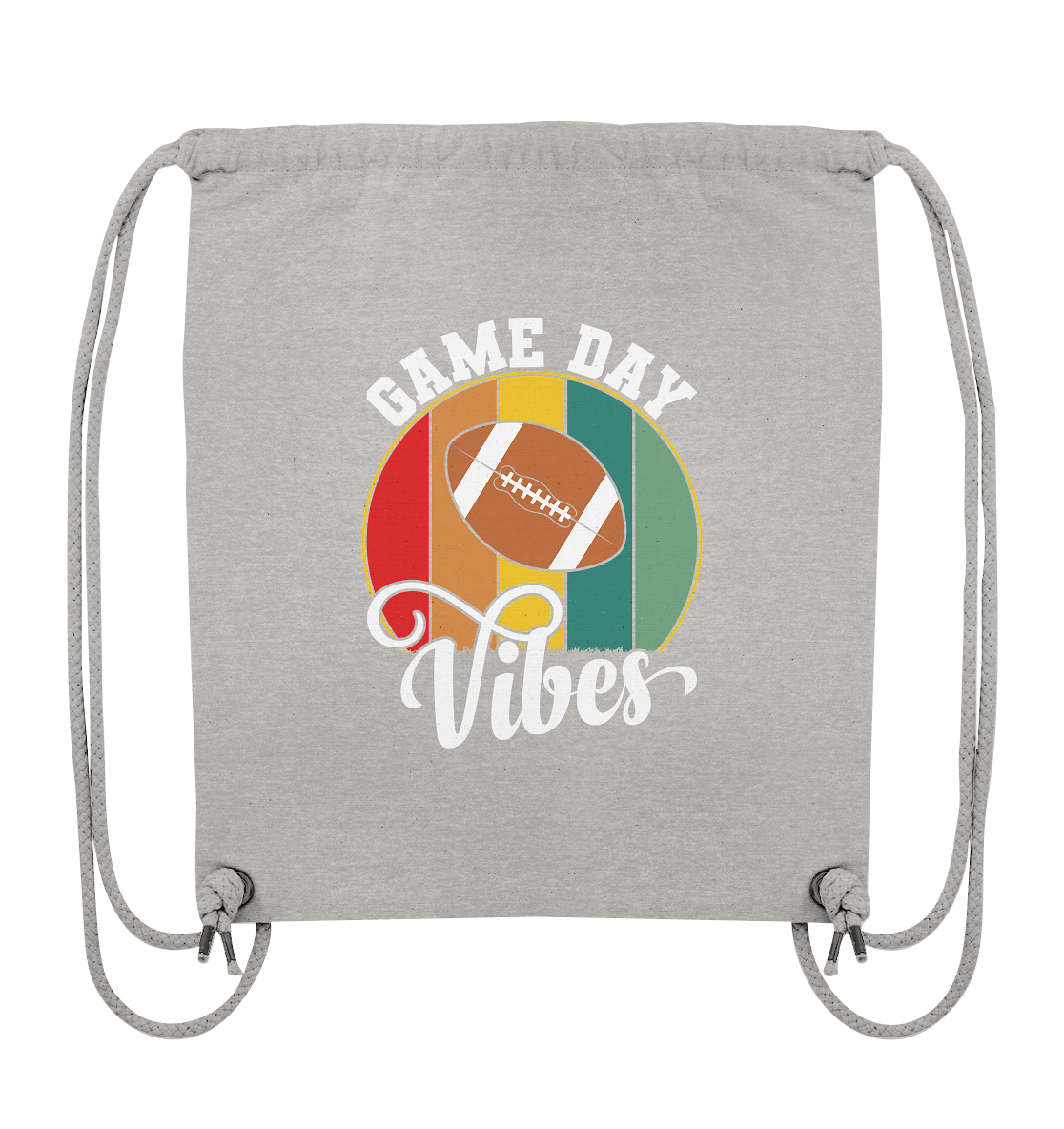 Game Day Vibes White - Organic Gym-Bag