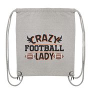 Crazy Football Lady - Organic Gym-Bag