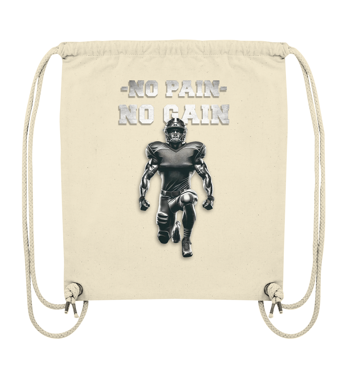 No Pain No Gain Metal - Organic Gym Bag