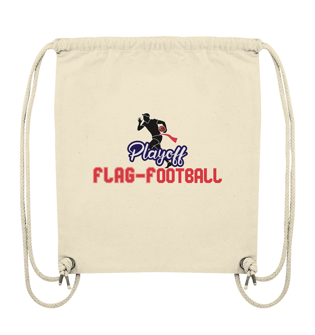 Playoff Flag Football  Men red - Organic Gym-Bag