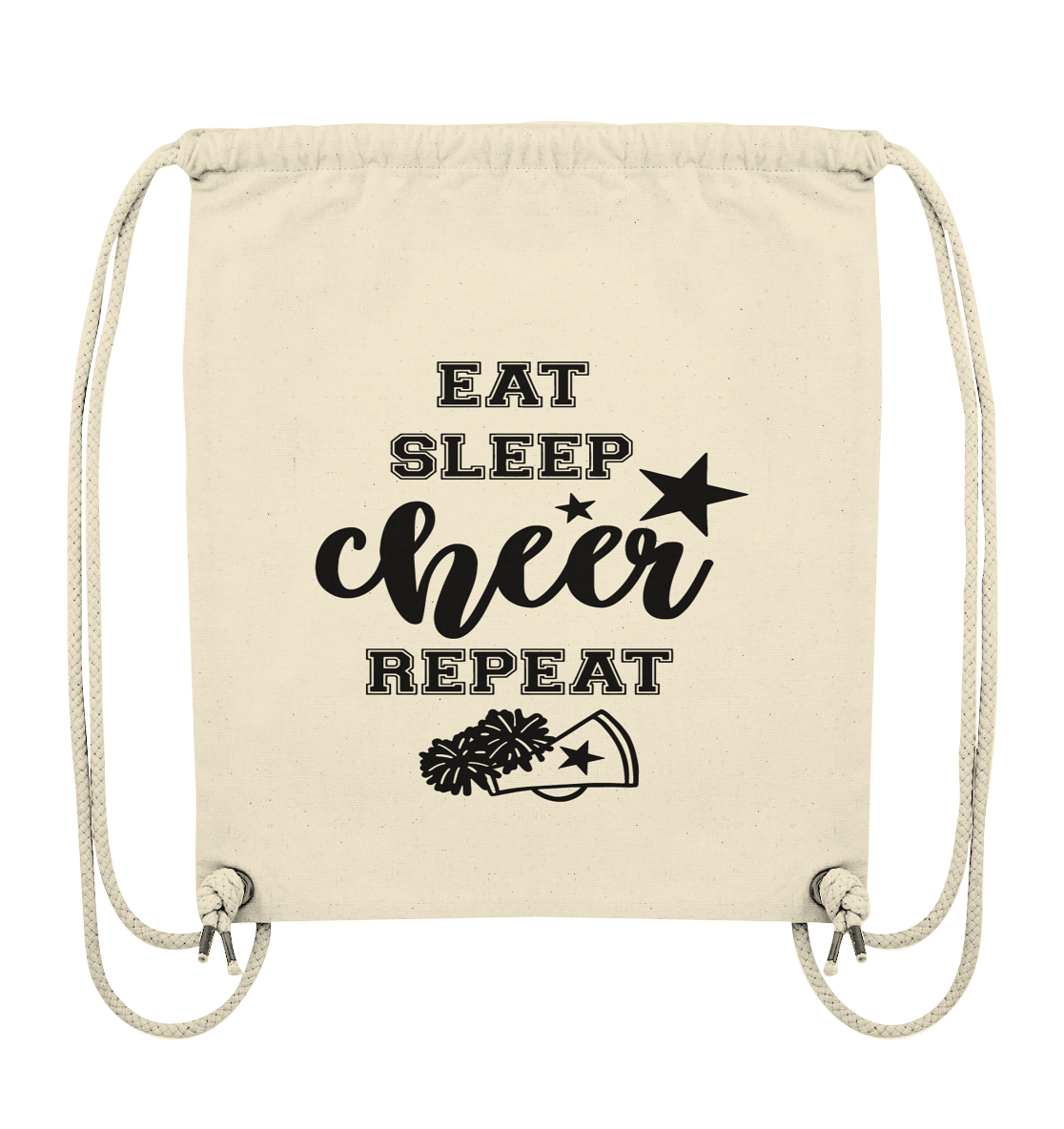 Eat Sleep Cheer Repeat - Organic Gym-Bag