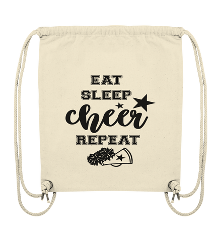 Eat Sleep Cheer Repeat - Organic Gym-Bag