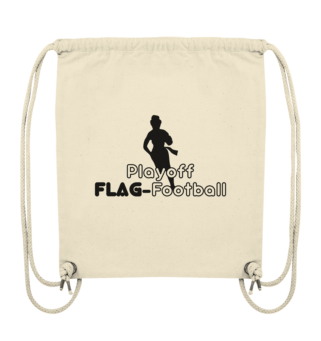 Playoff Flag Football  Women black  - Organic Gym-Bag
