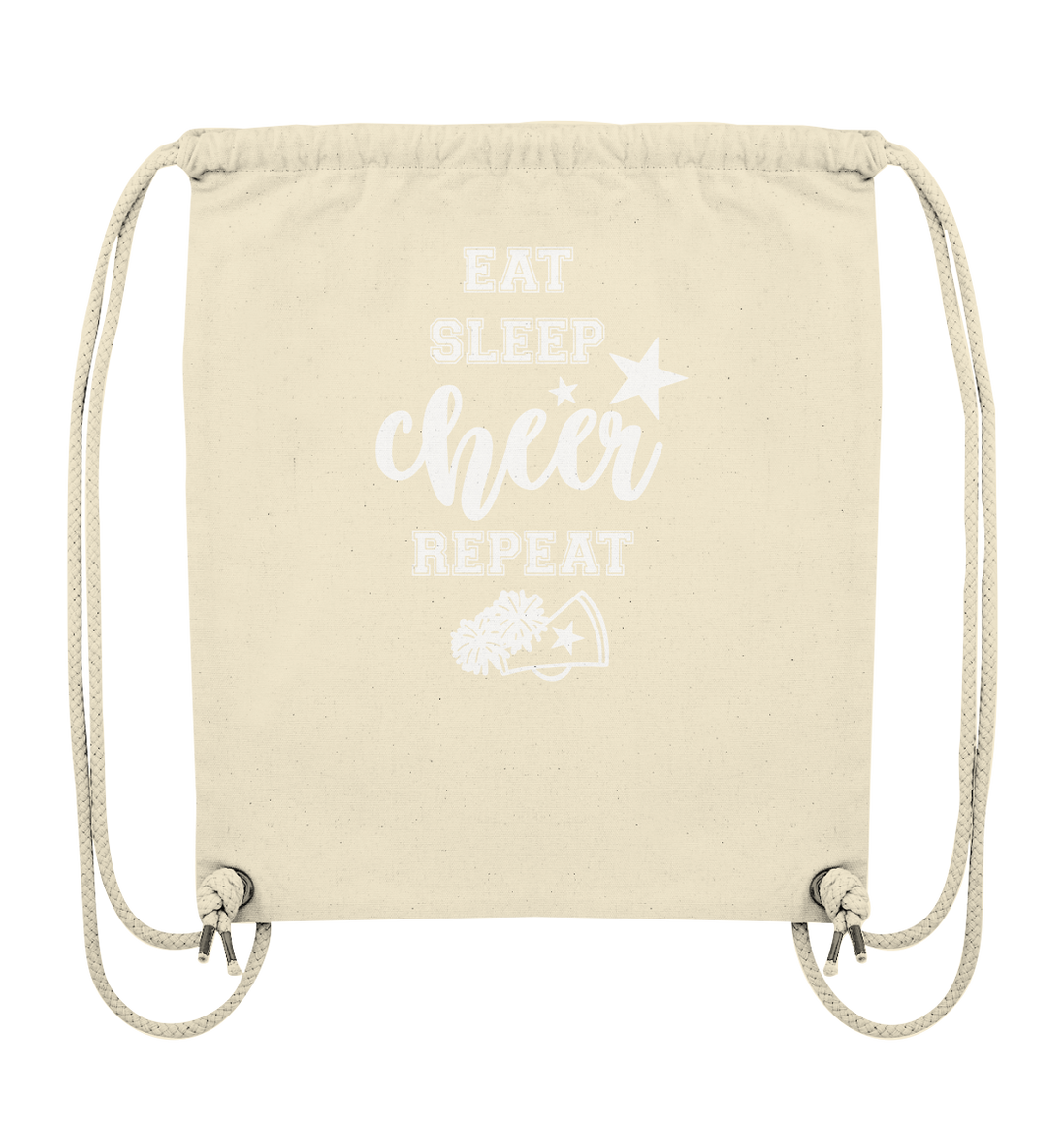 Eat Sleep Cheer - Organic Gym Bag
