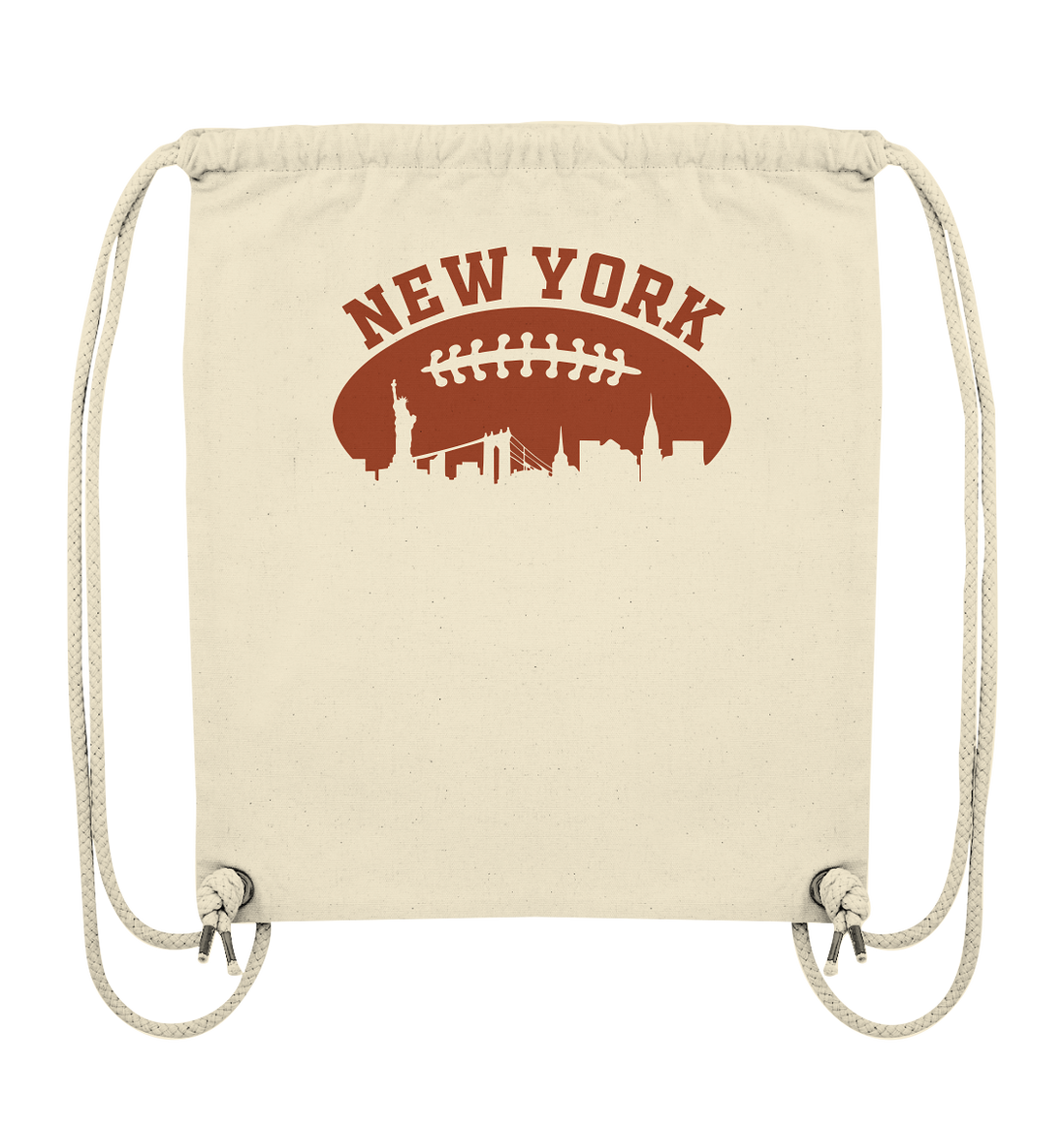 New York Football Silhoutte  - Organic Gym-Bag
