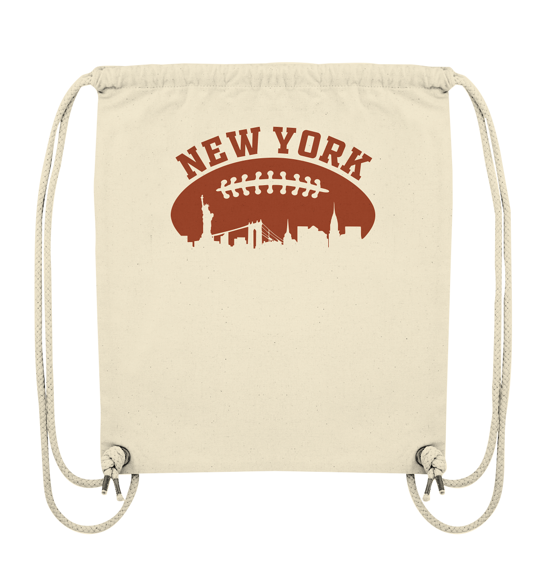 New York Football Silhoutte  - Organic Gym-Bag