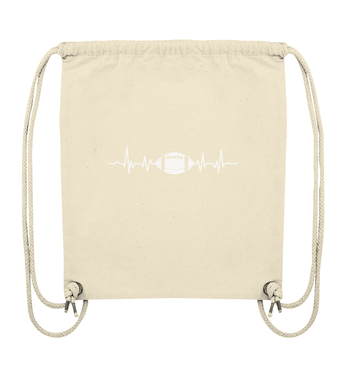 Football Heartbeat - Organic Gym Bag