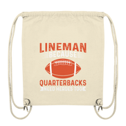 Lineman Quarterback Heroes - Organic Gym-Bag