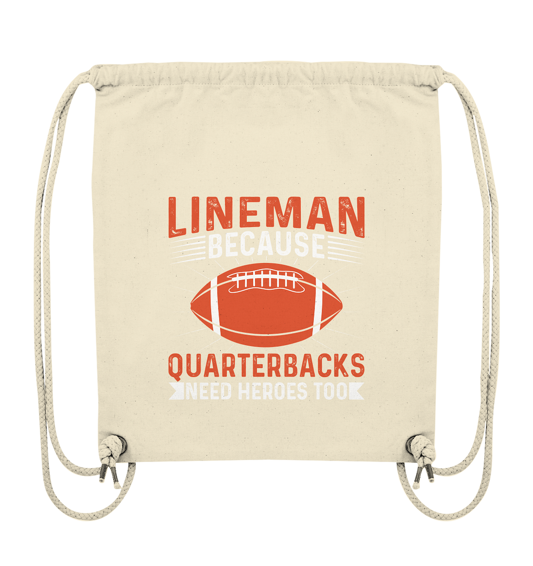 Lineman Quarterback Heroes - Organic Gym-Bag