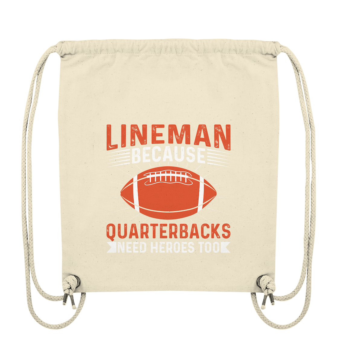 Lineman Quarterback Heroes - Organic Gym-Bag