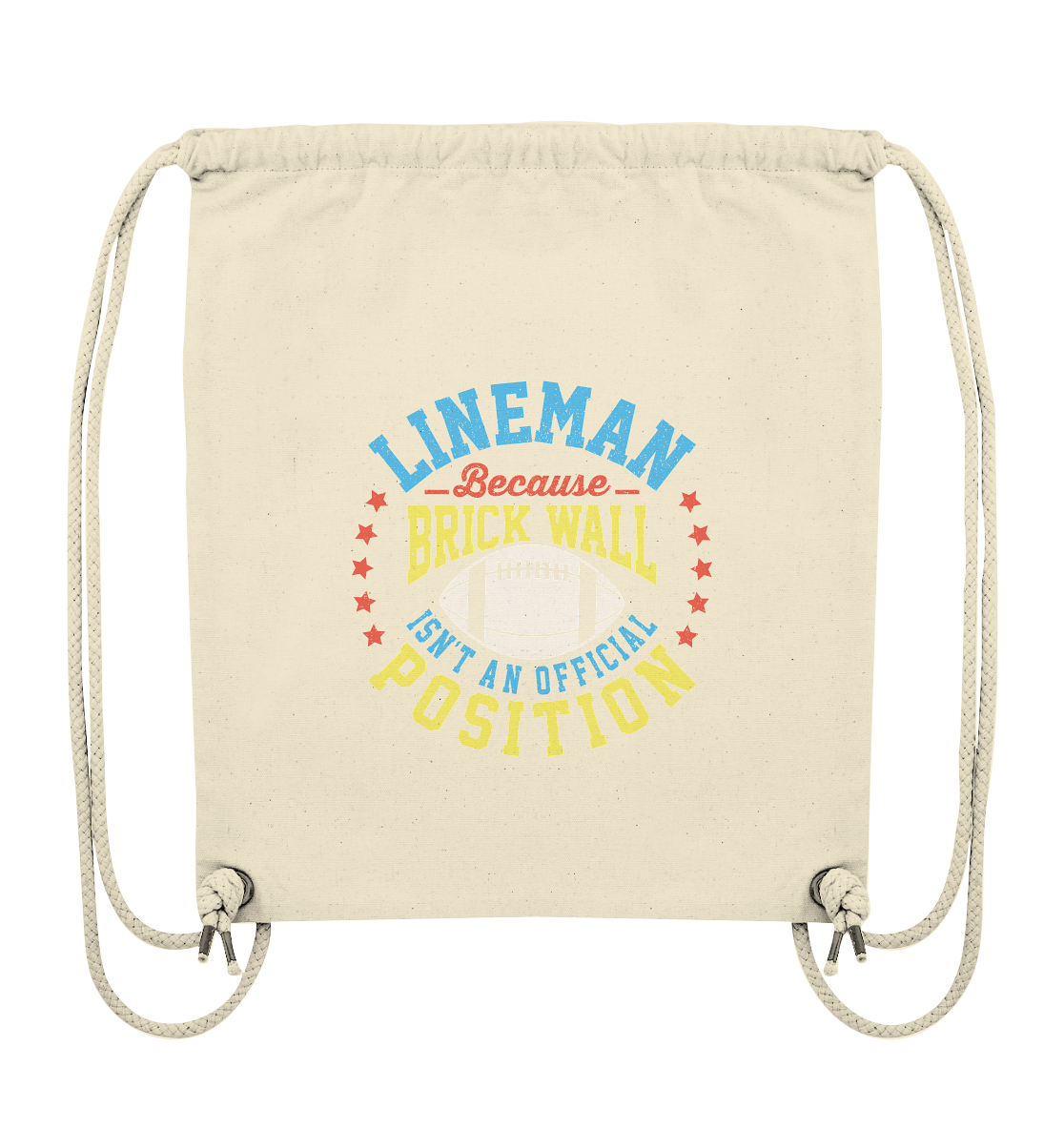 Lineman Brick Wall - Organic Gym-Bag