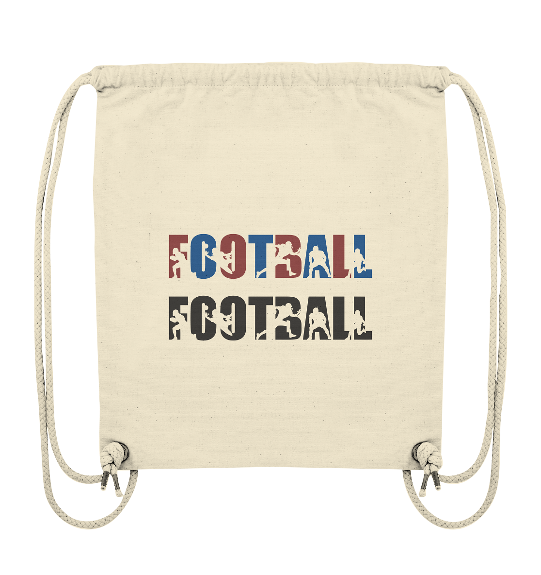 Football Silhouette - Organic Gym-Bag