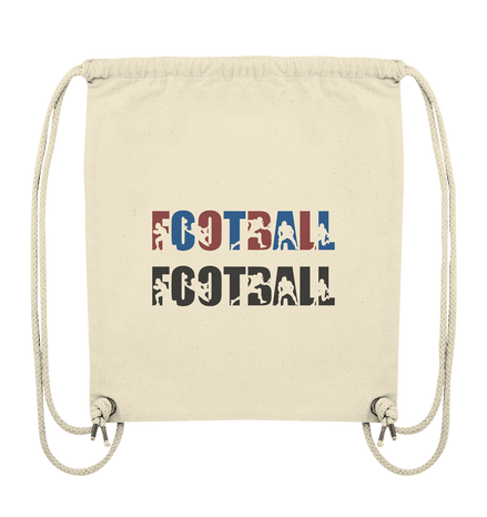 Football Silhouette - Organic Gym-Bag