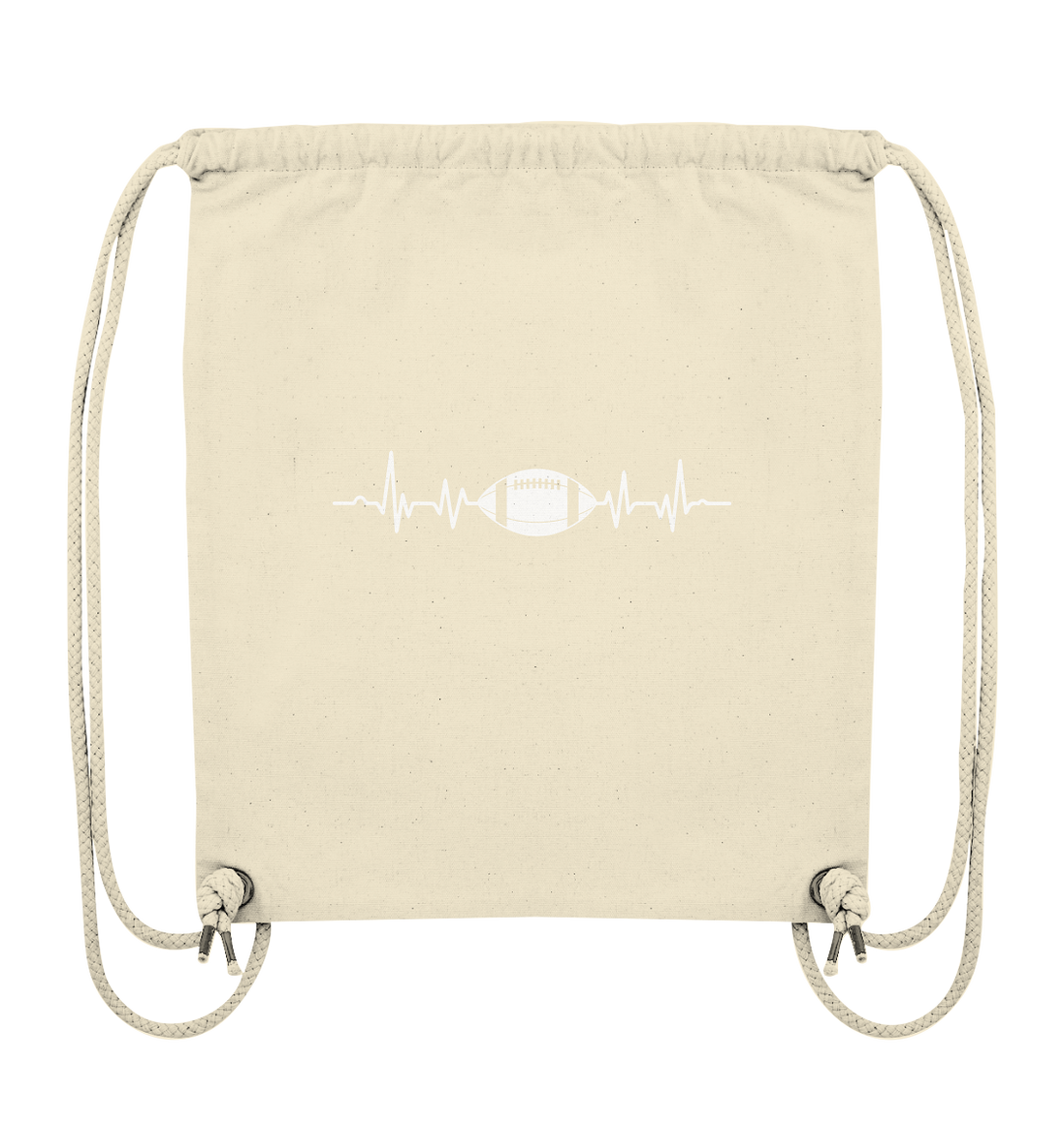 Football Heartbeat - Organic Gym Bag