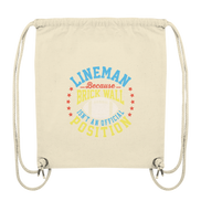Lineman Brick Wall - Organic Gym-Bag