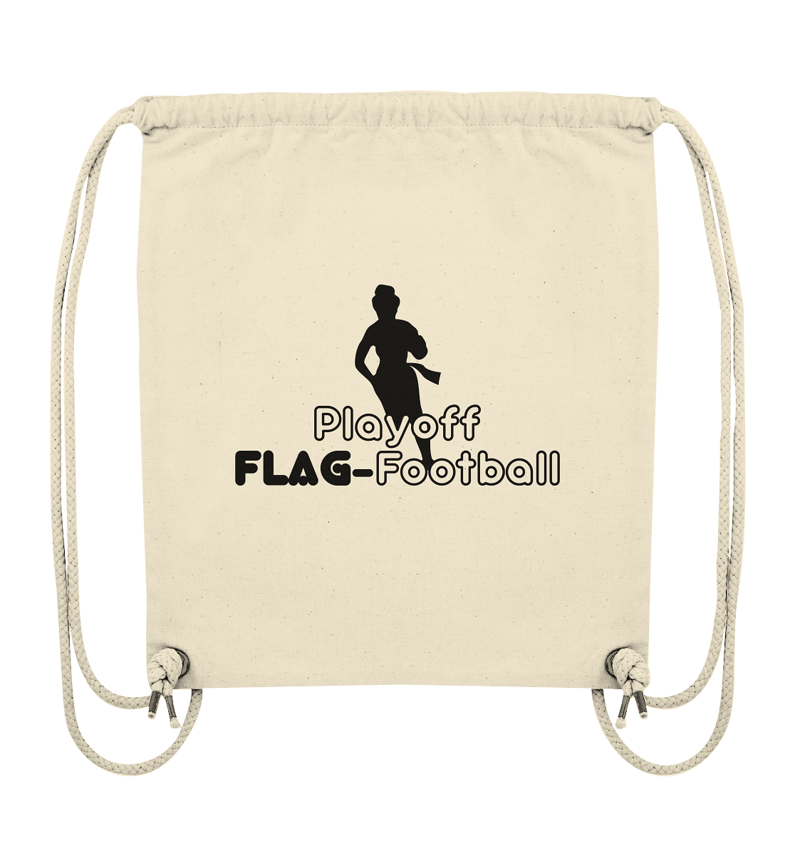 Playoff Flag Football  Women black  - Organic Gym-Bag