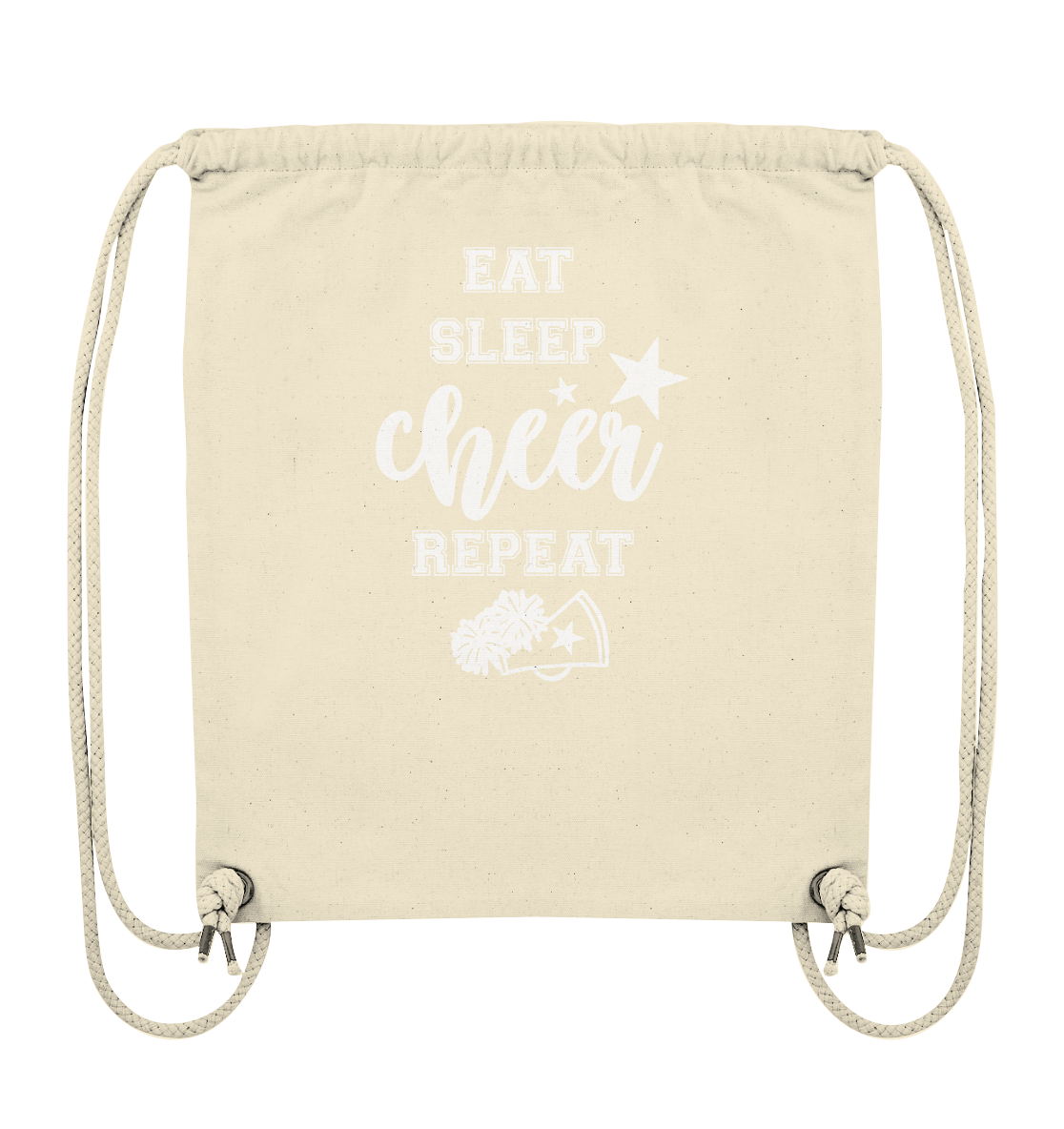 Eat Sleep Cheer - Organic Gym Bag