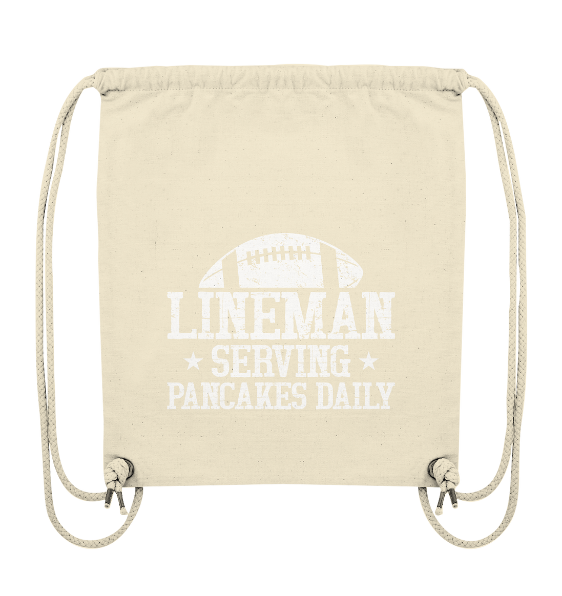 Lineman Serving Pancakes - Organic Gym Bag