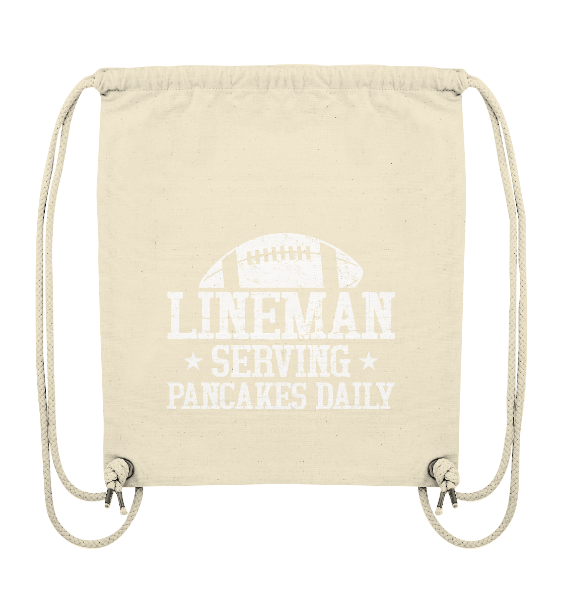 Lineman Serving Pancakes - Organic Gym Bag