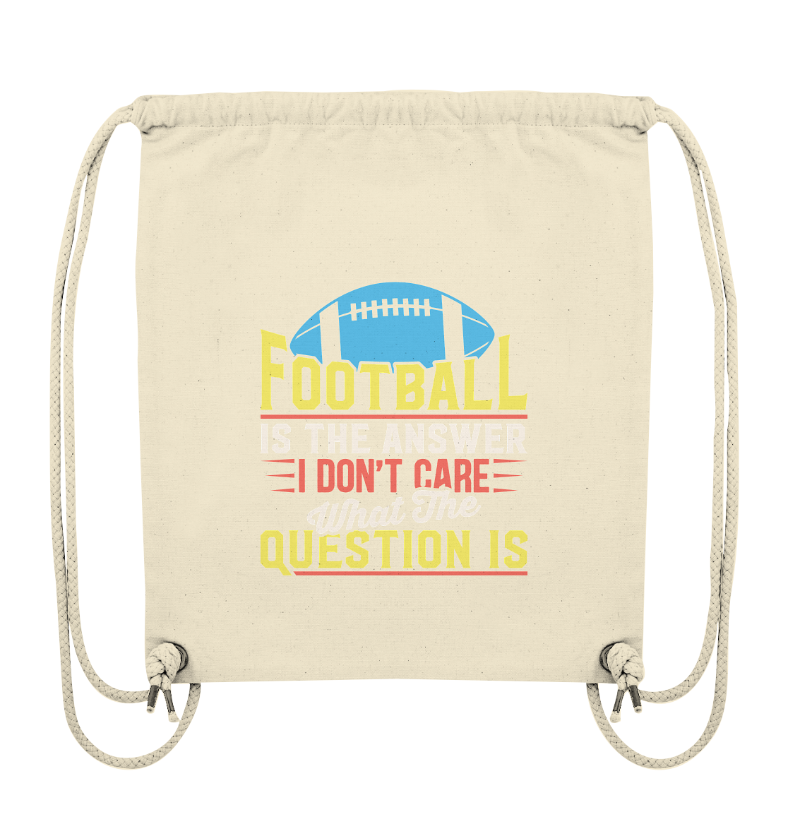 Football is the Answer - Organic Gym-Bag