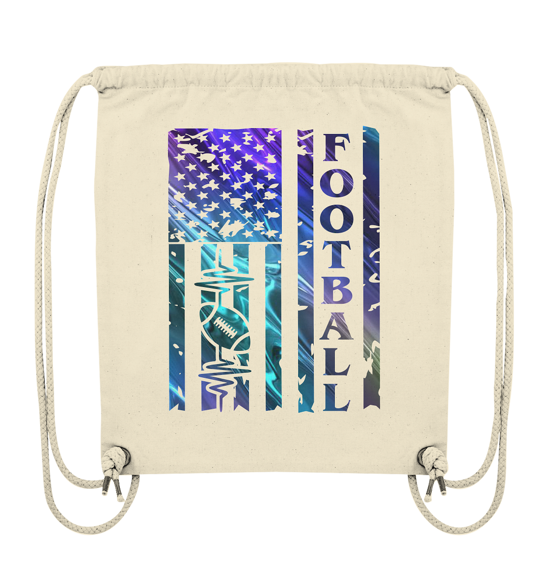 USA Football Flag  - Organic Gym-Bag