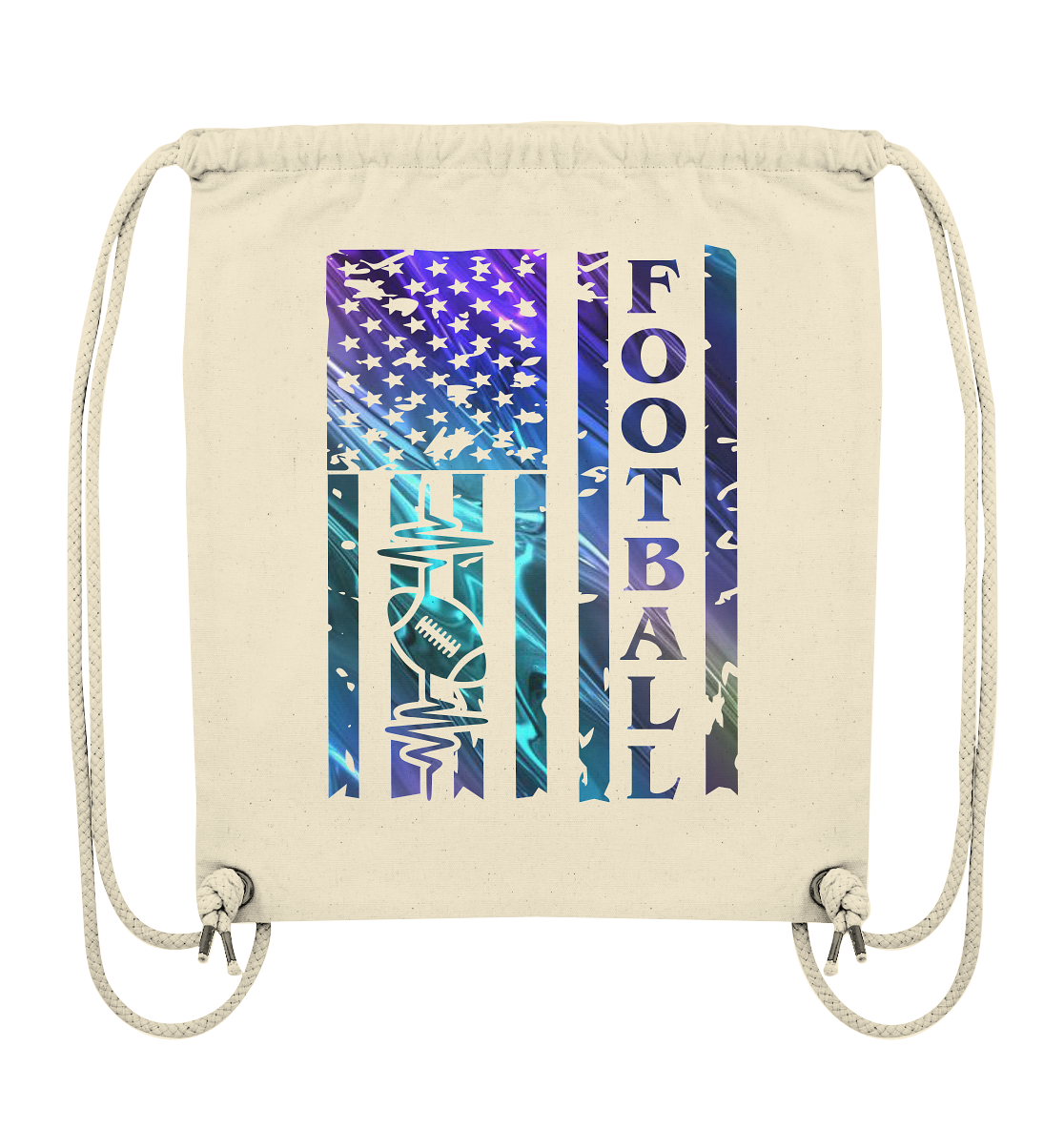 USA Football Flag  - Organic Gym-Bag