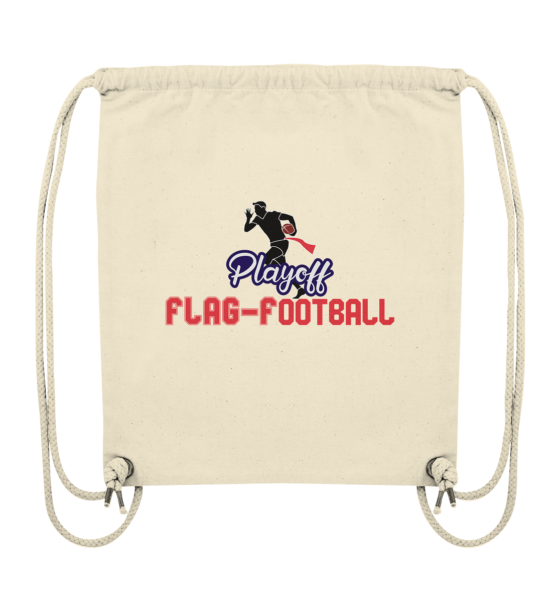 Playoff Flag Football  Men red - Organic Gym-Bag