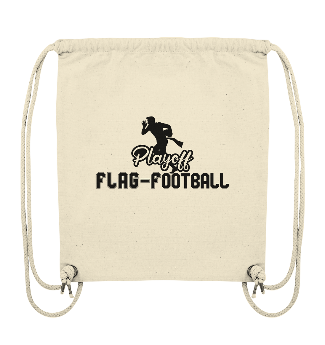 Playoff Flag Football  Men black - Organic Gym-Bag