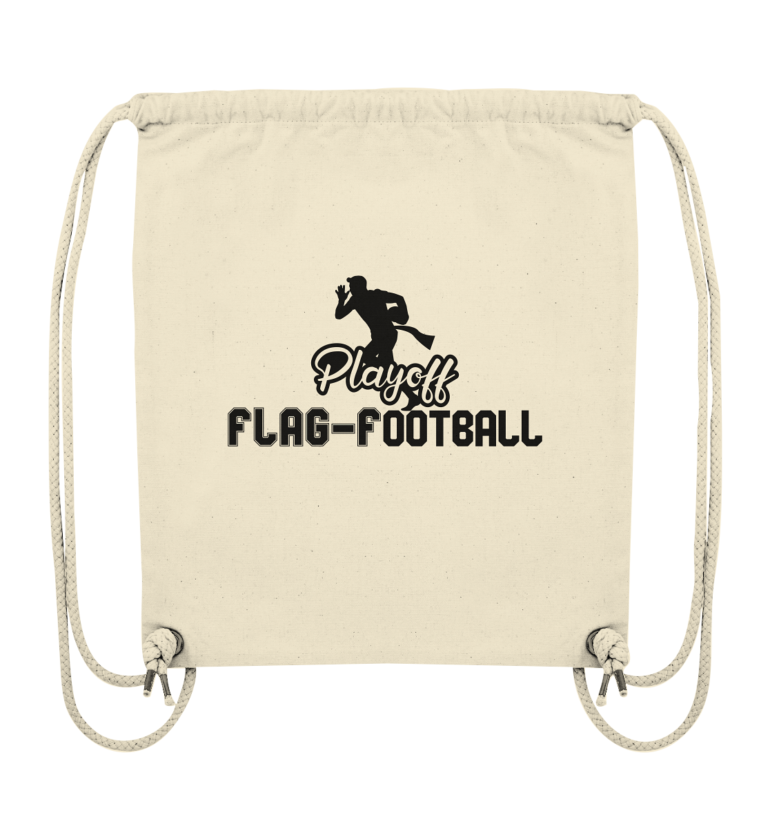 Playoff Flag Football  Men black - Organic Gym-Bag