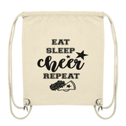 Eat Sleep Cheer Repeat - Organic Gym-Bag