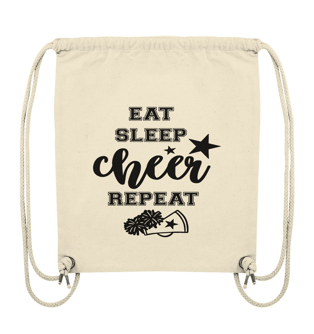 Eat Sleep Cheer Repeat - Organic Gym-Bag