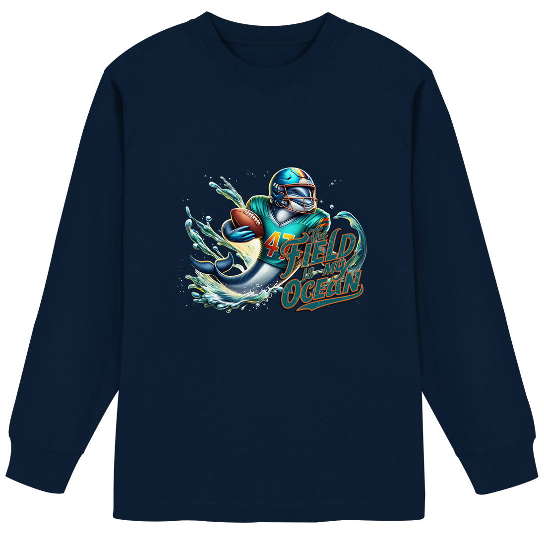 The Field is my Ocean - Organic Heavy Oversized Longsleeve T-Shirt