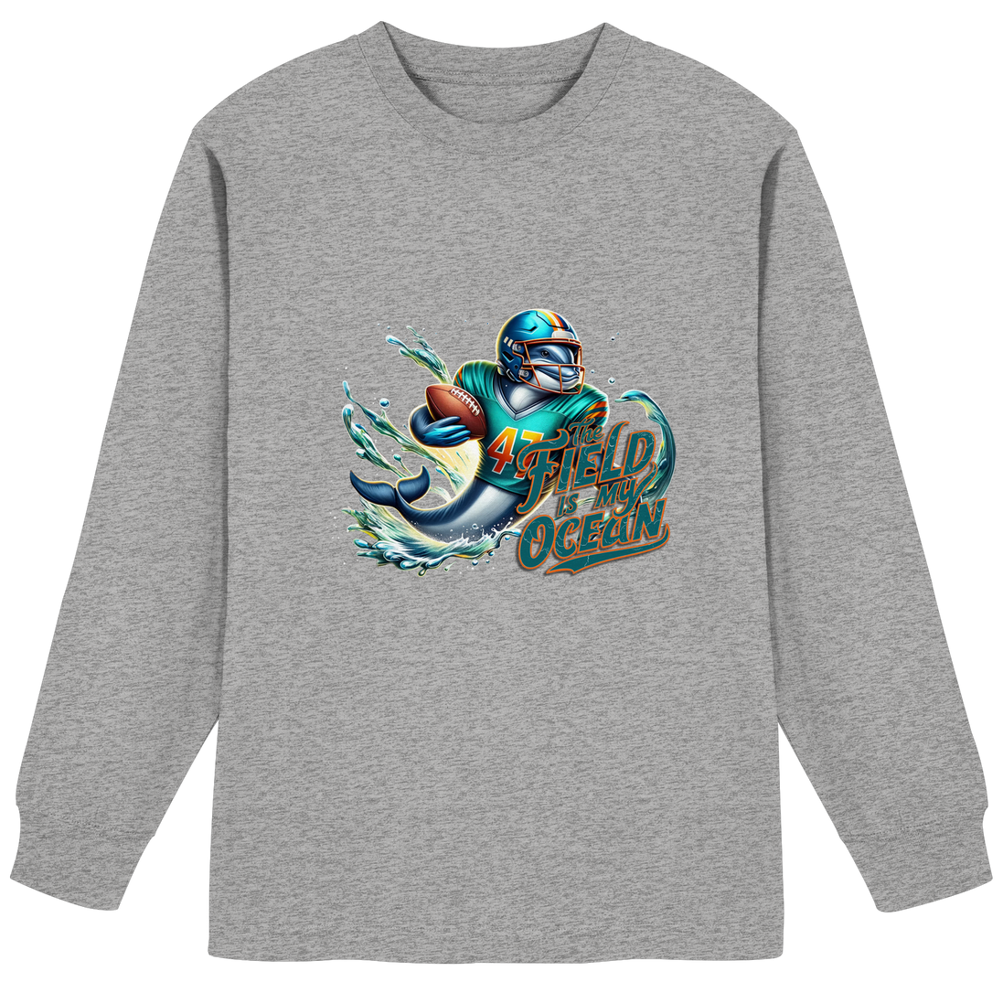 The Field is my Ocean - Organic Heavy Oversized Longsleeve T-Shirt
