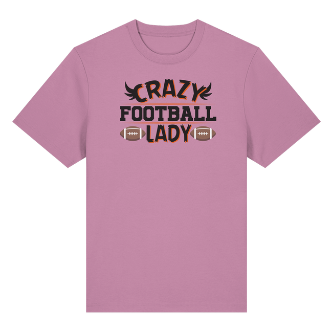 Crazy Football Lady - Organic Heavy T-Shirt