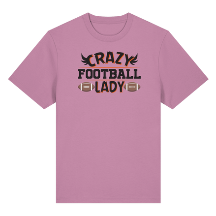 Crazy Football Lady - Organic Heavy T-Shirt
