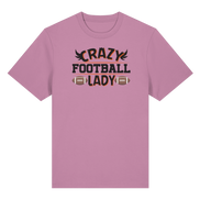 Crazy Football Lady - Organic Heavy T-Shirt