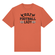 Crazy Football Lady - Organic Heavy T-Shirt