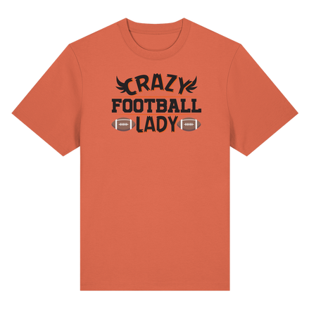 Crazy Football Lady - Organic Heavy T-Shirt