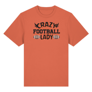 Crazy Football Lady - Organic Heavy T-Shirt