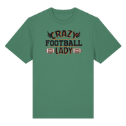 Crazy Football Lady - Organic Heavy T-Shirt