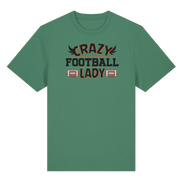 Crazy Football Lady - Organic Heavy T-Shirt
