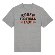Crazy Football Lady - Organic Heavy T-Shirt