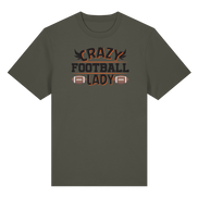 Crazy Football Lady - Organic Heavy T-Shirt