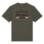 Crazy Football Lady - Organic Heavy T-Shirt