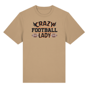 Crazy Football Lady - Organic Heavy T-Shirt