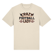 Crazy Football Lady - Organic Heavy T-Shirt