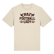 Crazy Football Lady - Organic Heavy T-Shirt