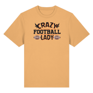 Crazy Football Lady - Organic Heavy T-Shirt