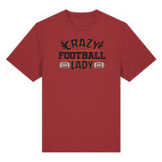 Crazy Football Lady - Organic Heavy T-Shirt